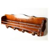 WALNUT HAT & COAT RACK