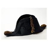 BRITISH ROYAL NAVY OFFICER BICORN HAT
