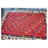 MID CENTURY TRIBAL WOOL CARPET