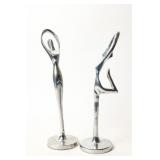 ART DECO DANCER STATUES PAIR