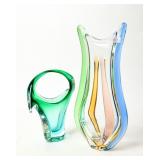 1960s? ART GLASS VASES