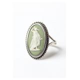 STERLING SILVER WEDGWOOD CAMEO RING
