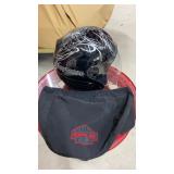 Harley Davidson Helmet with Bag. Size Large.