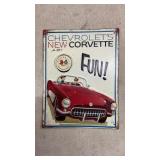 1957 Chevrolet Corvette Sales Brochure Metal