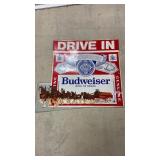 Large Vintage Budweiser Drive In Theater