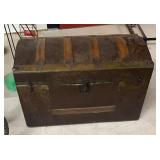 Antique camel back trunk