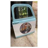 Blue and White Car Door Hanging Mirror with Route