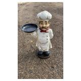 Chef with Tray Statue