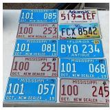 Lot of License Plates