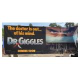 Dr. giggles advertising banner 119 inches long