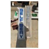 Self serve gas sign
