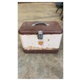 Vintage Little Brown Chest Cooler