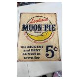Moon Pie Metal Sign