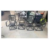 4 swivel rocking patio chairs