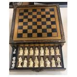Chess and checkers set