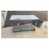 Stainless steel table