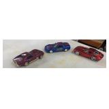 3 corvette toy cars one is captain America