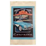 Fifty 8 Drive In Corvette Metal Sign