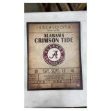 Alabama Crimson Tide Ticket Stub Hanging Canvas