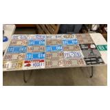 License Plate Lot. 25 License Plates Including