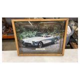 Framed 1959 Corvette Clock