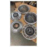 5 antique hubcap