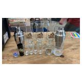 Hard Rock Glasses Two Drink Shakers Shot Glasses