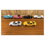 6 Wells Corvette Model Toy Cars.