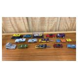 16 Toy Model Car Lot