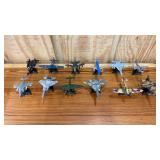 Lot of 12 Maisto Toy Model Planes. F-15, F-14,
