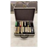 8 Track Tapes with Vintage Case