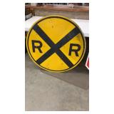 Railroad crossing sign