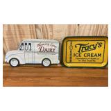 Memory Lane Dairy Metal Sign and Tracy