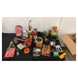 Huge assortment of tools and hardware lot