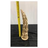 Decorative carved horn