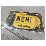 Vintage NEHI Cardboard Advertising Sign