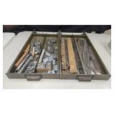 2 Vintage Metal Trays Drawers from Antique