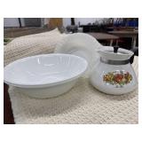 Corning Ware Spice of Life teapot and bundle of 3