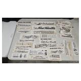 Paper advertisements from 1964 from  Stamps