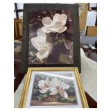 2 pictures of Magnolias. One appears to be an