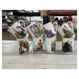 Collection of Vintage Norman Rockwell mugs