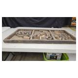 FULL Letter Stamp Tray from Printing Press Cabinet