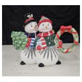 Waterford Wonderland Walk Snowman Couple Teapot