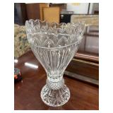 Shannon Crystal Olympia Vase, Footed