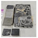 Vintage Letterpress Printing Blocks Printer