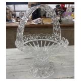 Vintage Shannon by Godinger lead crystal basket,