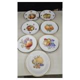 7pc Vintage BAVARIA Fruit plates