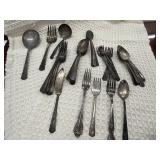Collection of vintage WM Rogers silver-plated