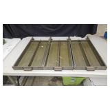 3 Vintage Metal Trays Drawers from Antique