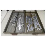 2 Vintage Metal Trays Drawers from Antique